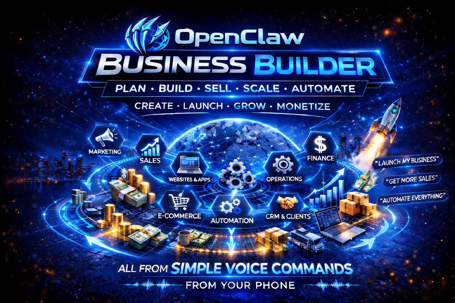OpenClaw full sales page visual